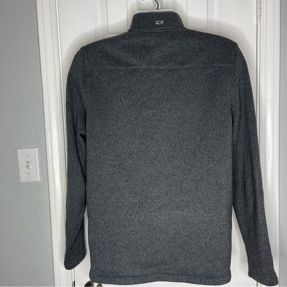 Vineyard Vines Mens 1/4 Zip Pullover Size Medium Gray - Picture 2 of 5